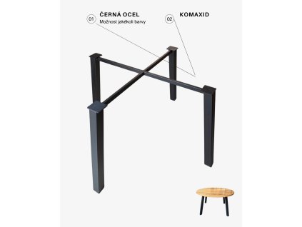 podnož kulatého stol