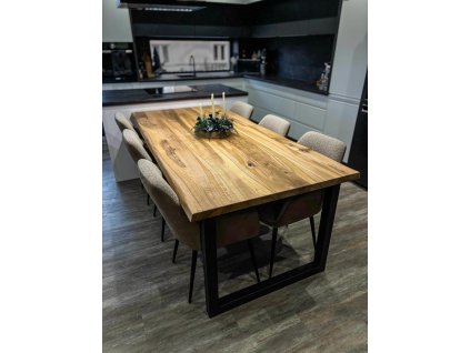 dubový stůl medový odstín osmo