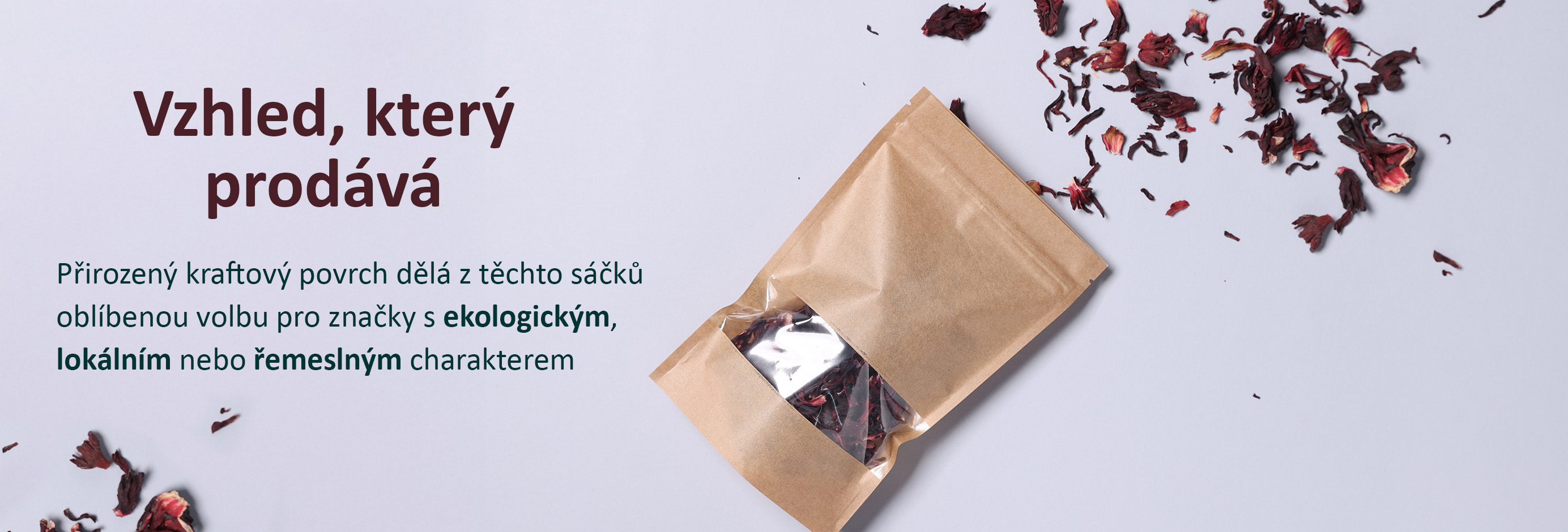 Doypack s papírovým povrchem a okénkem