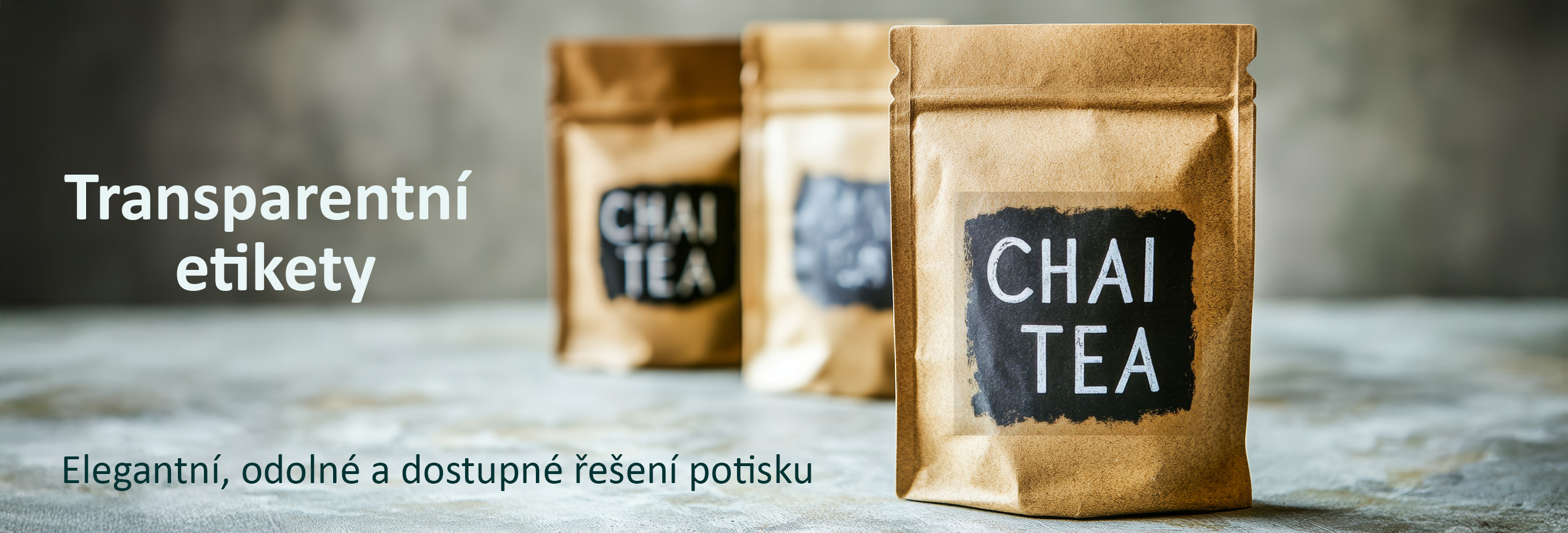 Transparentní etikety