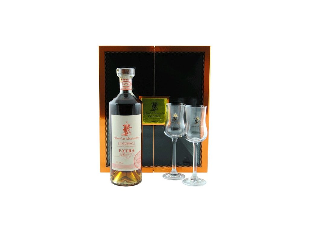 Albert de Montaubert Extra + 2sklenice 40%0.70l