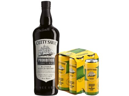 Cutty Sark Prohibition Whisky +4ks Ginger Cutty 0,25l 50% 0,7l