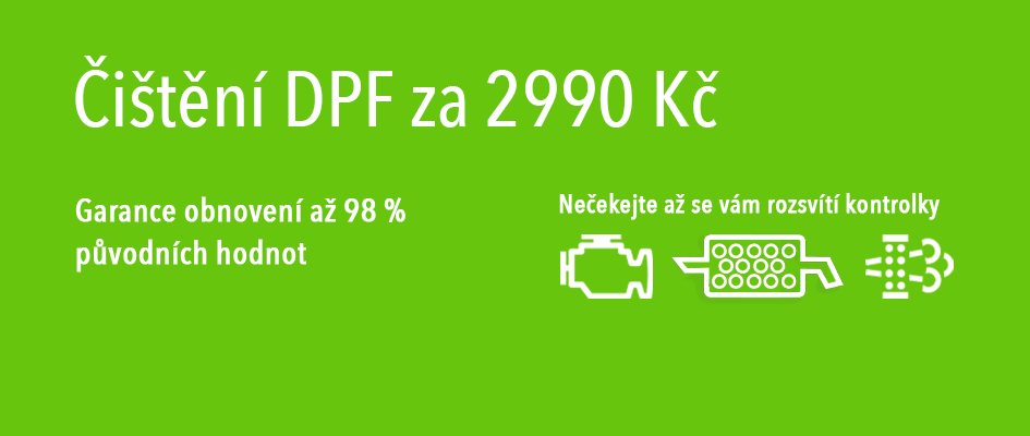 Čištění DPF za 2990 Kč