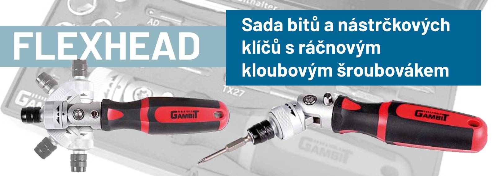 Sada bitů a nástrčkových klíčů s ráčnovým šroubovákem