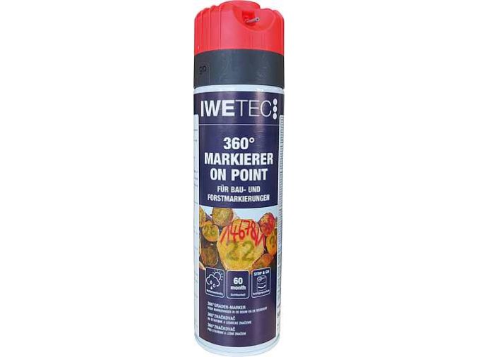 MSE2-P - 360° značkovač neonově červený, bodový, 500 ml