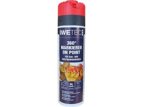 MSE2-P - 360° značkovač neonově červený, bodový, 500 ml