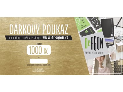 dárkový poukaz1000