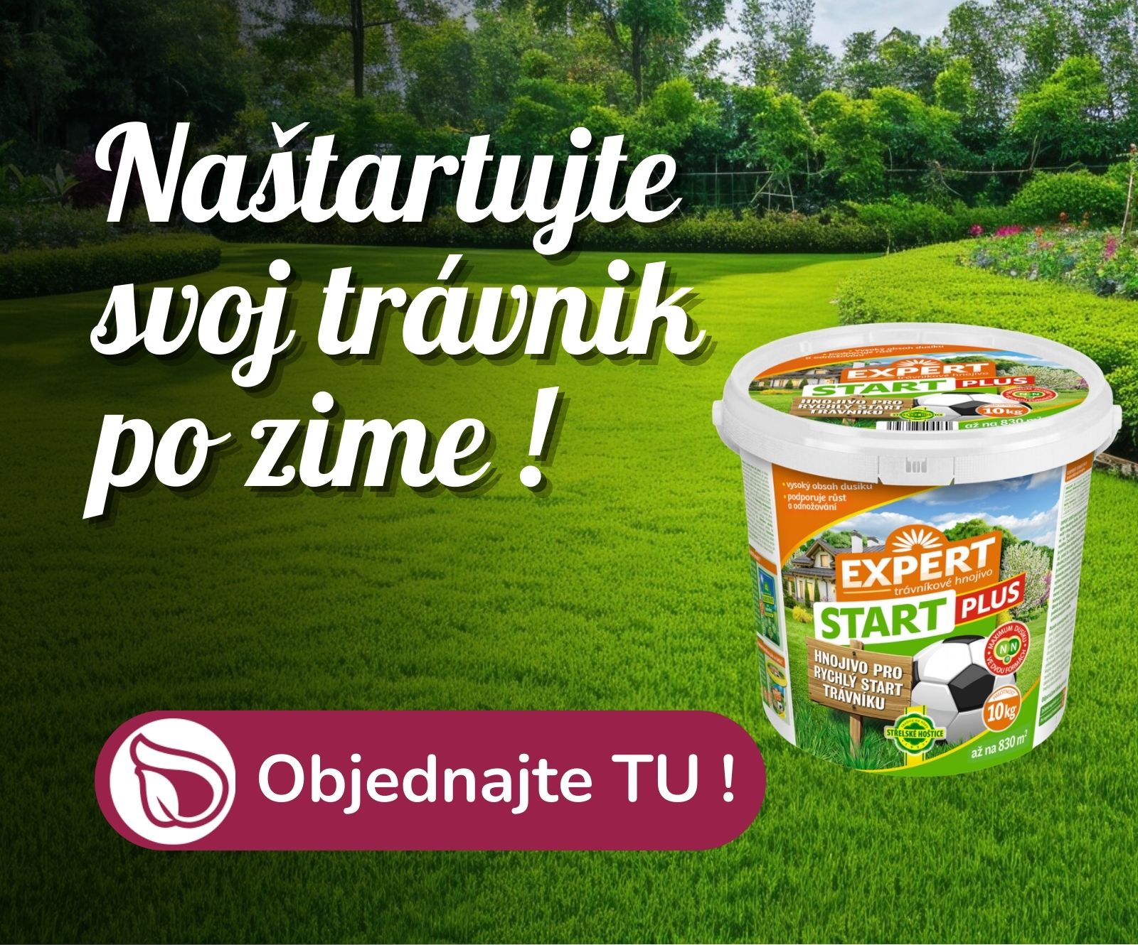 Štartovacie hnojivo na trávnik