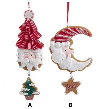 VIANOČNÉ DEKORÁCIE SANTA  A MESIAC