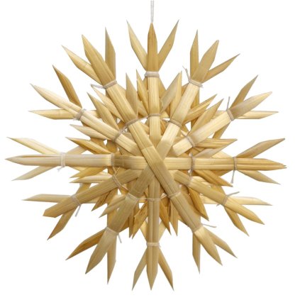 SLAMENÁ HVIEZDA PRÍRODNÁ 12 cm