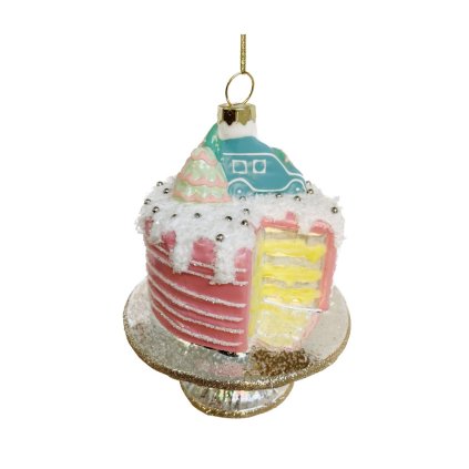 SKLENENÝ PODNOS S TORTOU