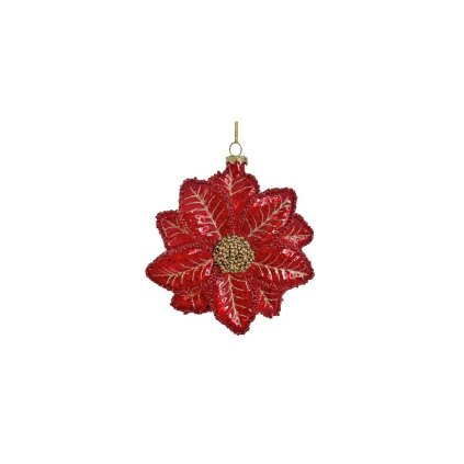 SKLENENÁ VIANOČNÁ RUŽA