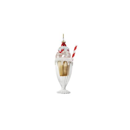 SKLENENÁ OZDOBA ZMRZLINOVÝ KOKTEIL