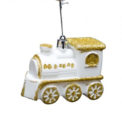 VIANOČNÁ ZLATÁ LOKOMOTÍVA 3 ks