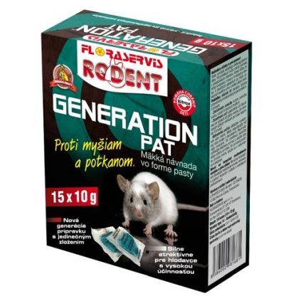 GENERATION PAT PROTI MYŠIAM A POTKANOM 15 X 10 g