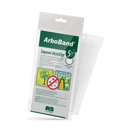 arboband biele lepové doštičky 5ks
