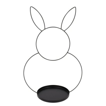 kovova dekoracia zajac