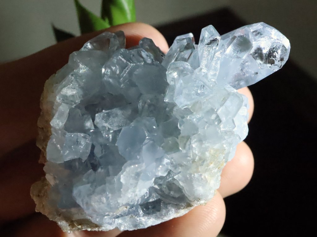 celestyn madagaskar druza krystalu spicek prodej 2