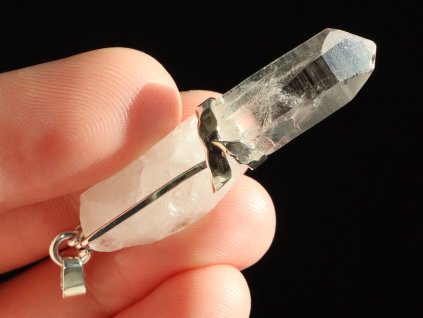 kristal krystal prirodni cesky kamen sperk stribrny privesek 1