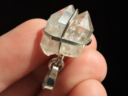 stribrmy privesek kristal mistrovsky krystal tantricka dvojice 1