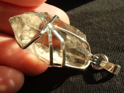 stribrny privesek krystal kristal alpy kamen prodej obrazky 1
