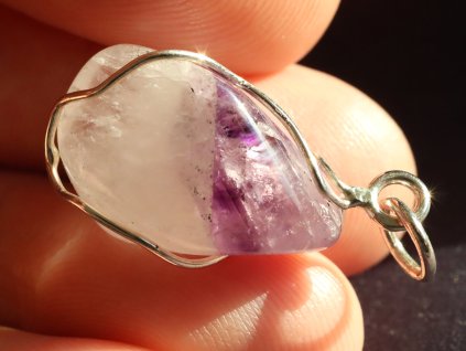 ametyst kristal valounek privesek 1