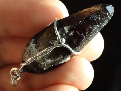 morion krystal privesek obrazky 1