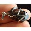 morion krystal stribrny privesek 7
