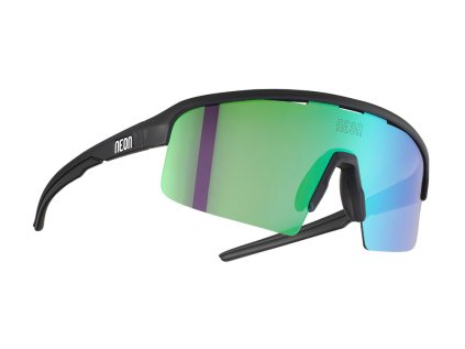 Brýle ARROW 2.0 SMALL, rámeček BLACK MATT, skla MIRROR GREEN CAT 3