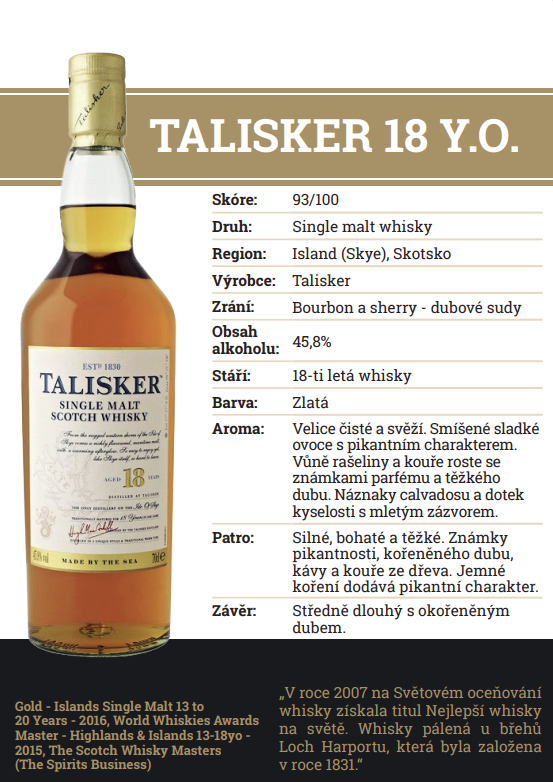 Talisker 18 YO