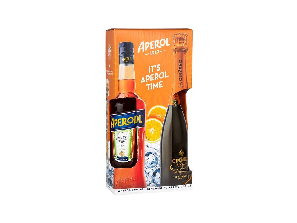 Aperol + Cinzano To-Spritz Gift Box 11,26% 1,45 l - DramRoom