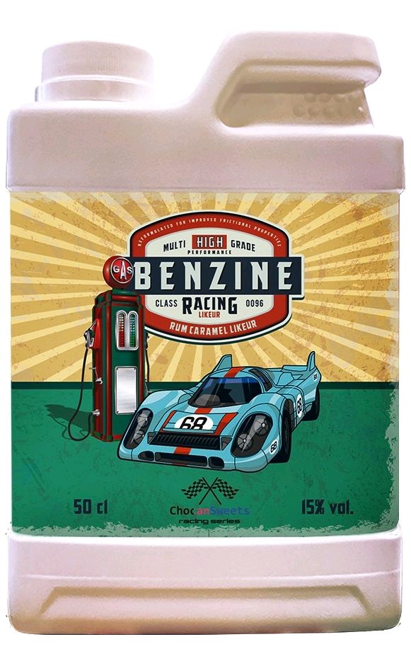 Blik benzine Porsche 0.5l