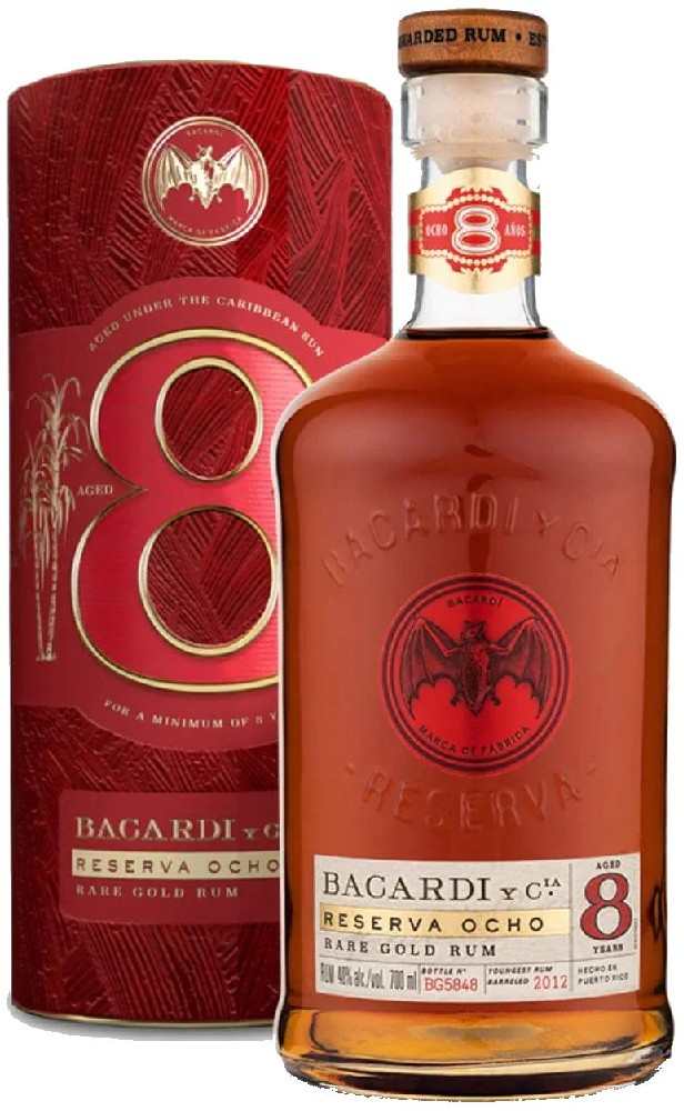 Bacardi 8y Reserva Ocho 0.7l lahve rum od výrobce Bacardi Bacardi 8y Reserva Ocho 0.7l