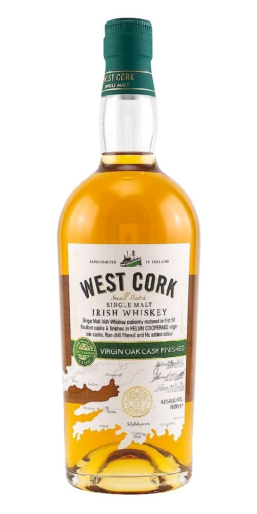 Whisky West cork Virgin Oak 43%0.70l