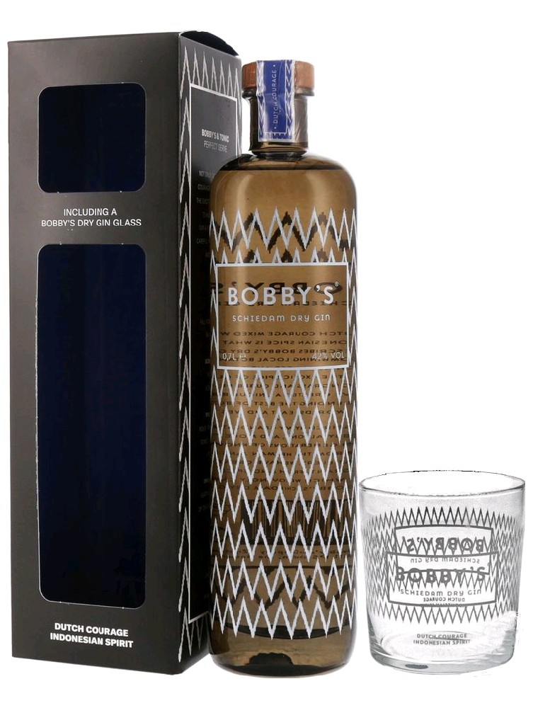 Bobbys Schiedam Dry se skleničkama 0.7l
