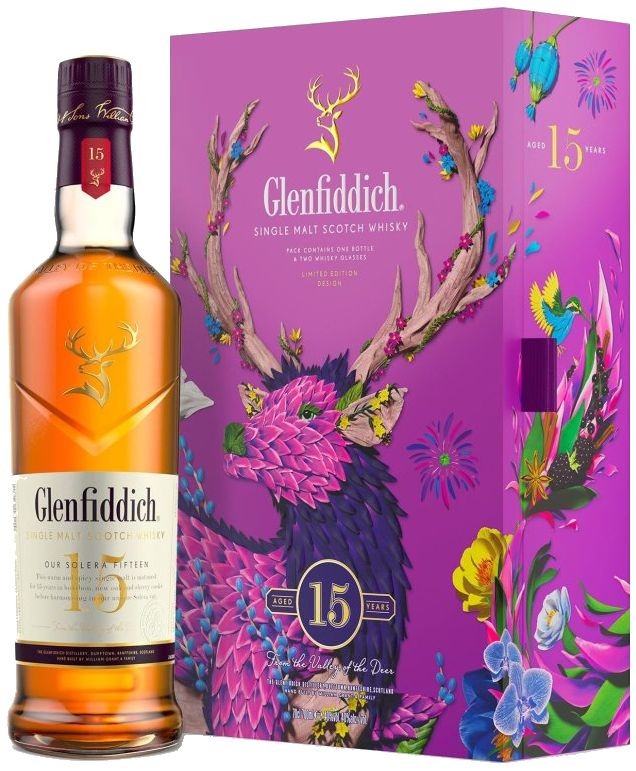 Glenfiddich 15y Raku Inoue + 2 skleničky 0.7l