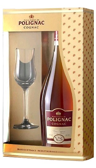 Prince Hubert de Polignac VSOP se sklem 0.7l