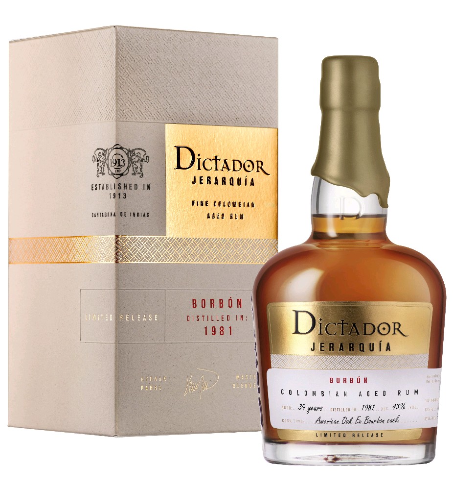 Rum Dictador Jerarquía Borbon 1981 gB 43%0.70l