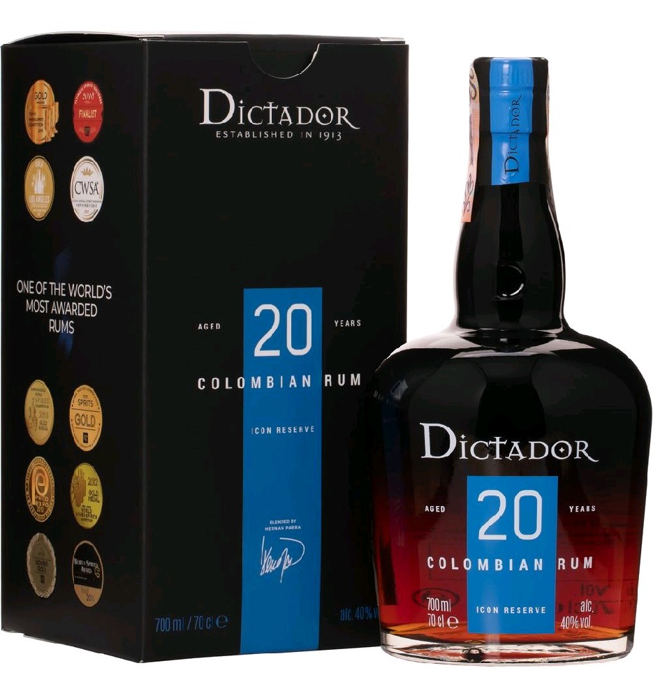 Rum Dictador 20y v krabičce 40%0.70l