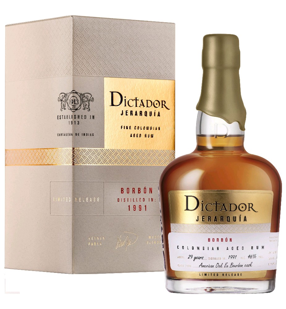 Rum Dictador Jerarquía Borbon b.1 1991 gB 46%0.70l