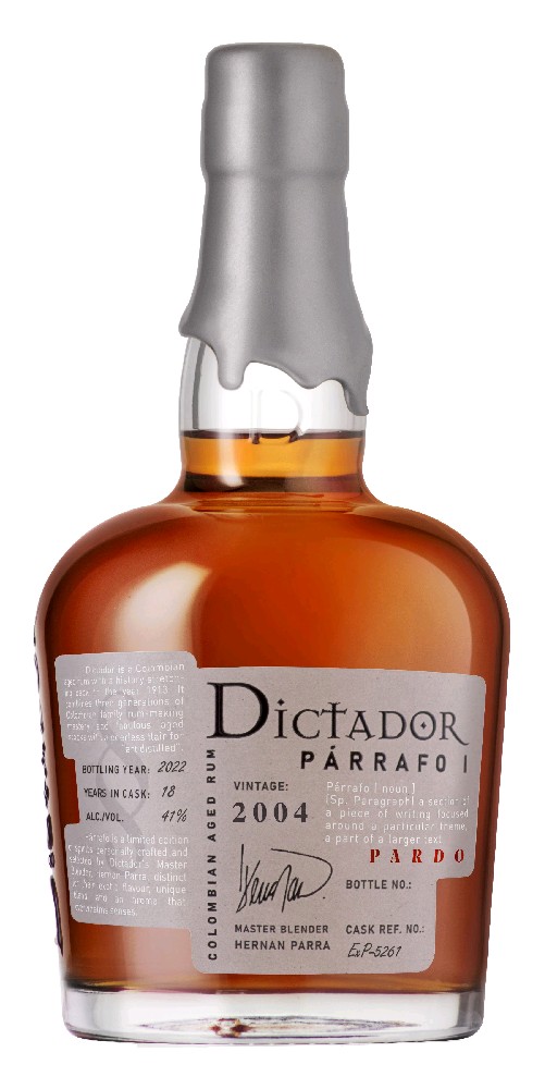 Rum Dictador Parrafo Pardo 2004 gB 41%0.70l
