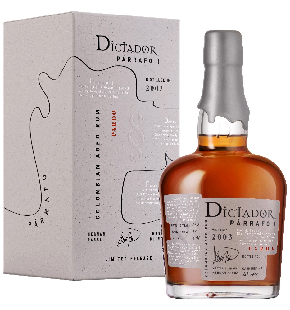 Rum Dictador Parrafo Pardo 2003 gB 40%0.70l