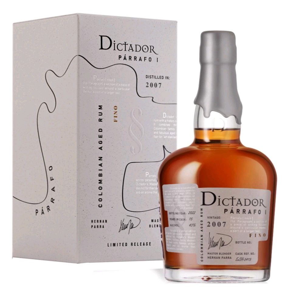 Rum Dictador Parrafo Fino 2007 gB 43%0.70l