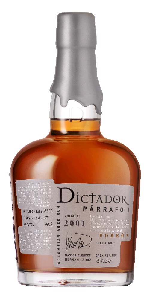 Rum Dictador Parrafo Borbon 2001 gB 44%0.70l