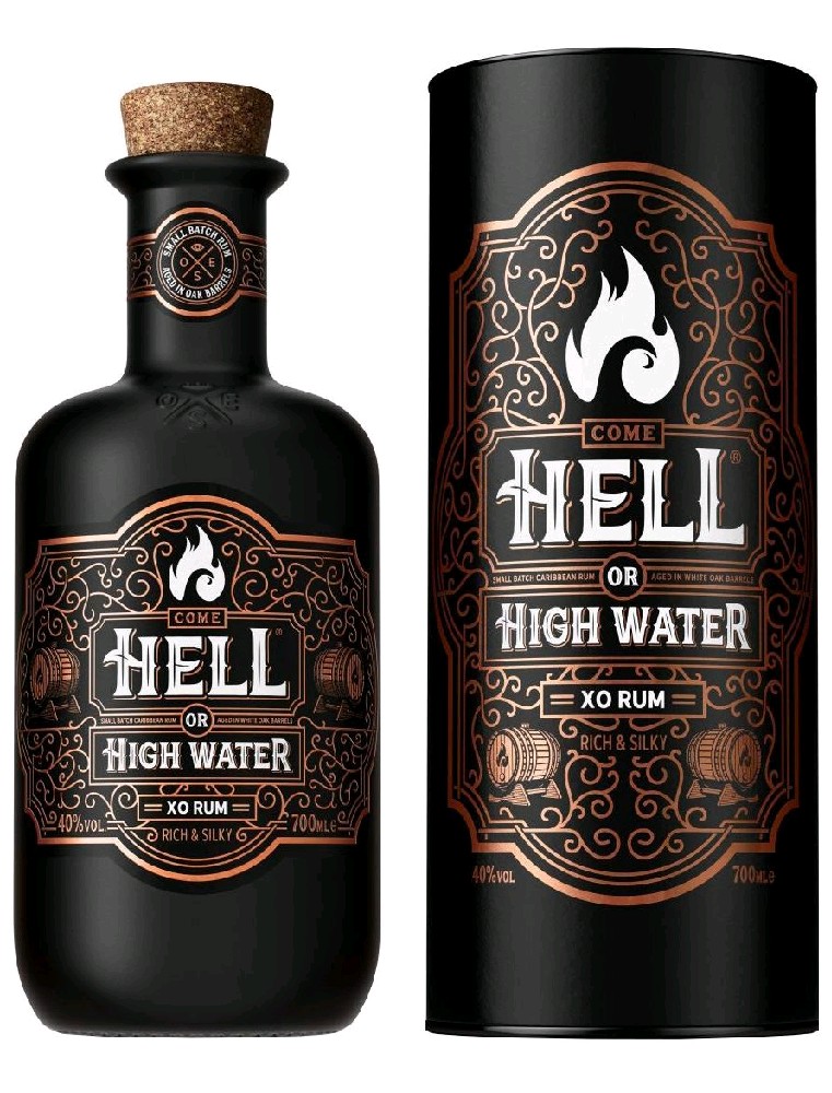 Rum Hell Or High Water X0 v tubusu 40%0.70l