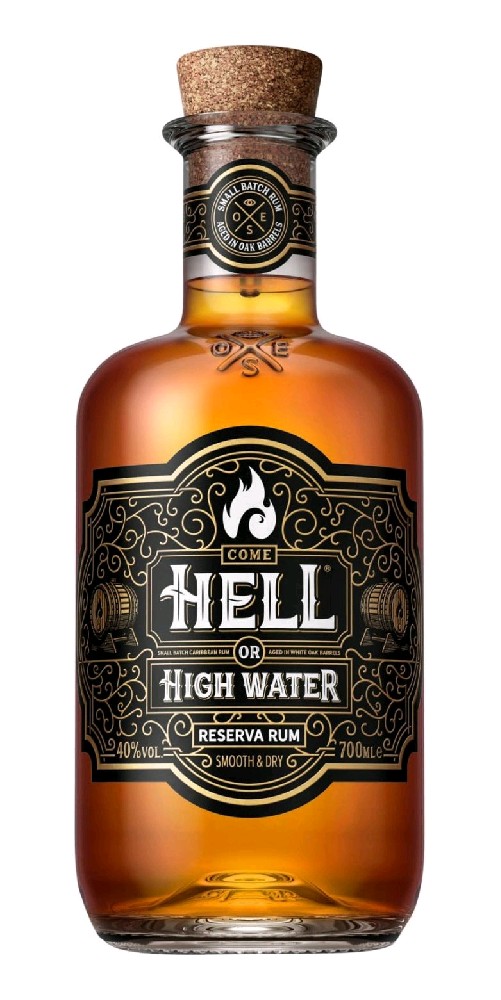Rum Hell Or High Water Reserve holá lahev 40%0.70l