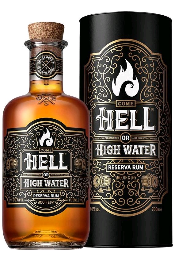Rum Hell Or High Water Reserve v tubě 40%0.70l