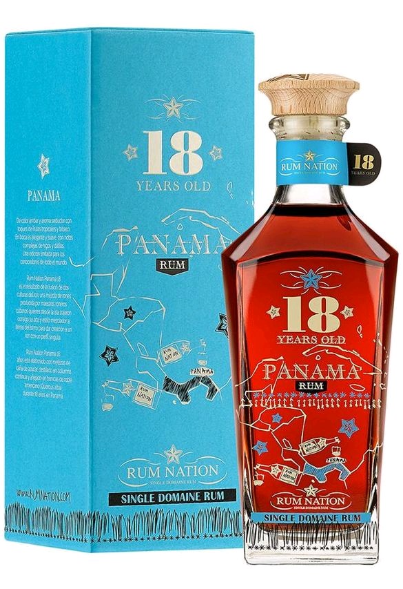 Rum Nation Panama 18y modrá krabička 40%0.70l