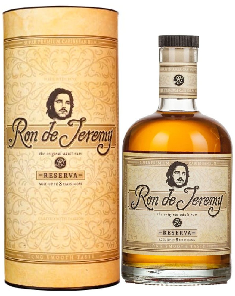 Rum Ron de Jeremy Reserve Stará Láhev Obličej TUBA 40%0.70l