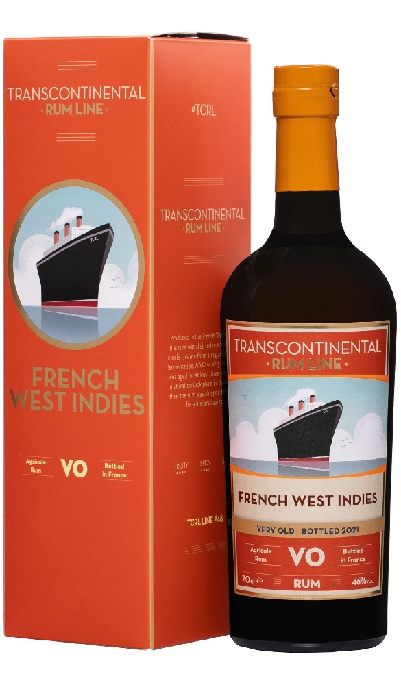 Rum Transcontinental VO 2021 French West Indies gB 46%0.70l